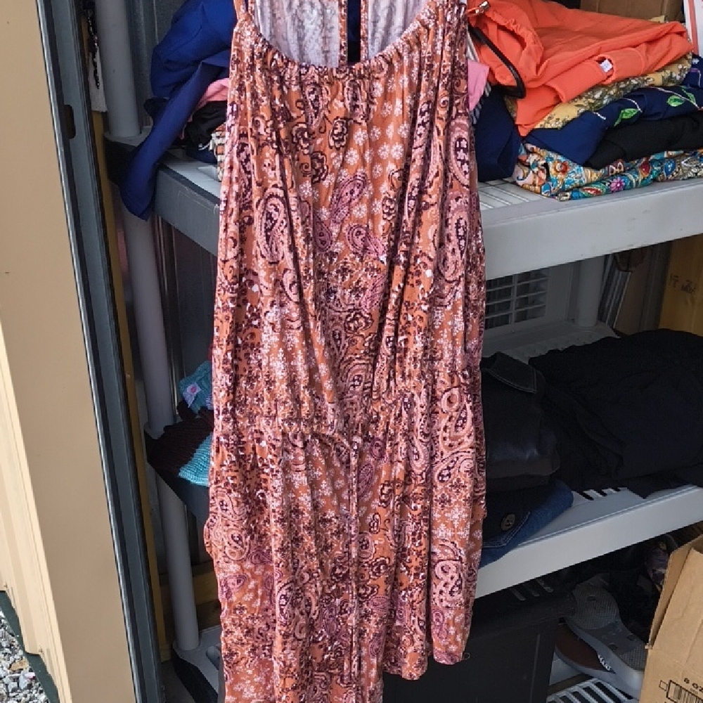 Maurices Coral Paisley Romper